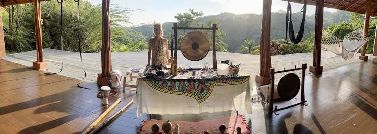 Yoga deck at Luna Lodge